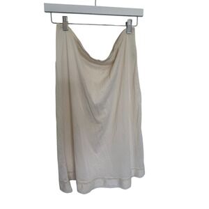Vintage Half Slip Lace Trim Lingerie Dress‎ Extender Beige Neutral Size M